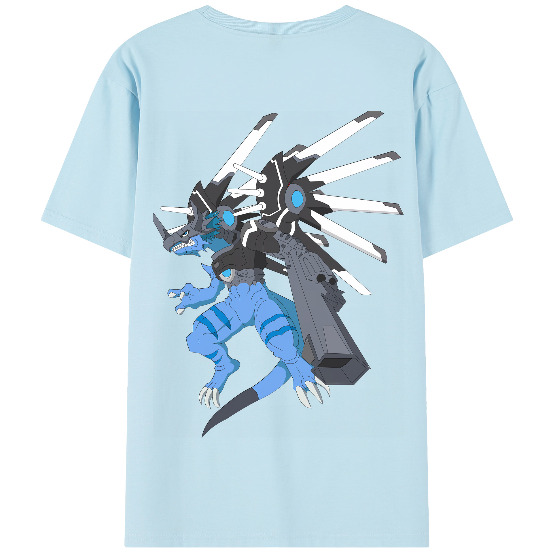 （画像用） Digimon デジタルモンスター/デジモン 綿100％半袖Tシャツ（背面プリント）